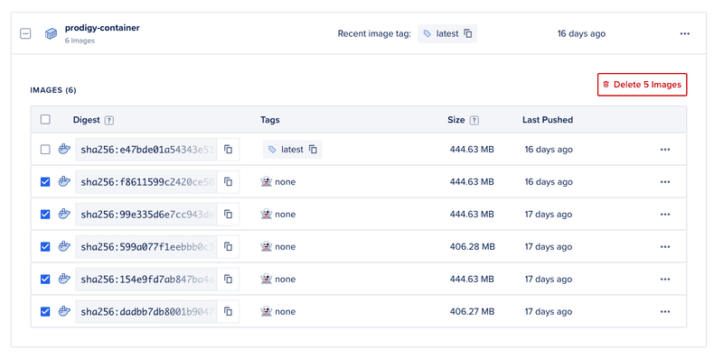 Saving some disk space